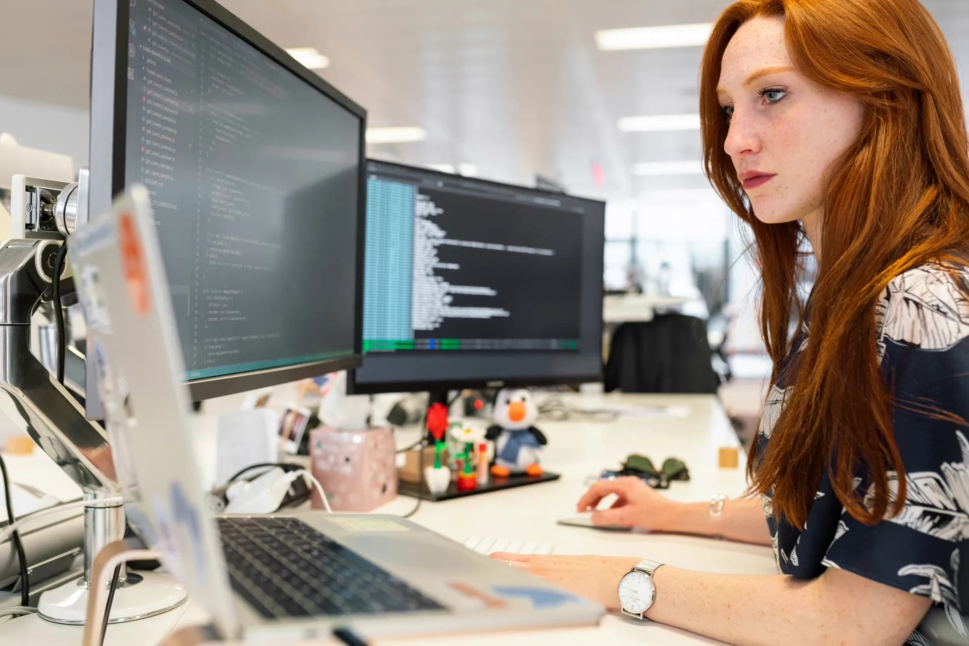 Developer building e-commerce solutions